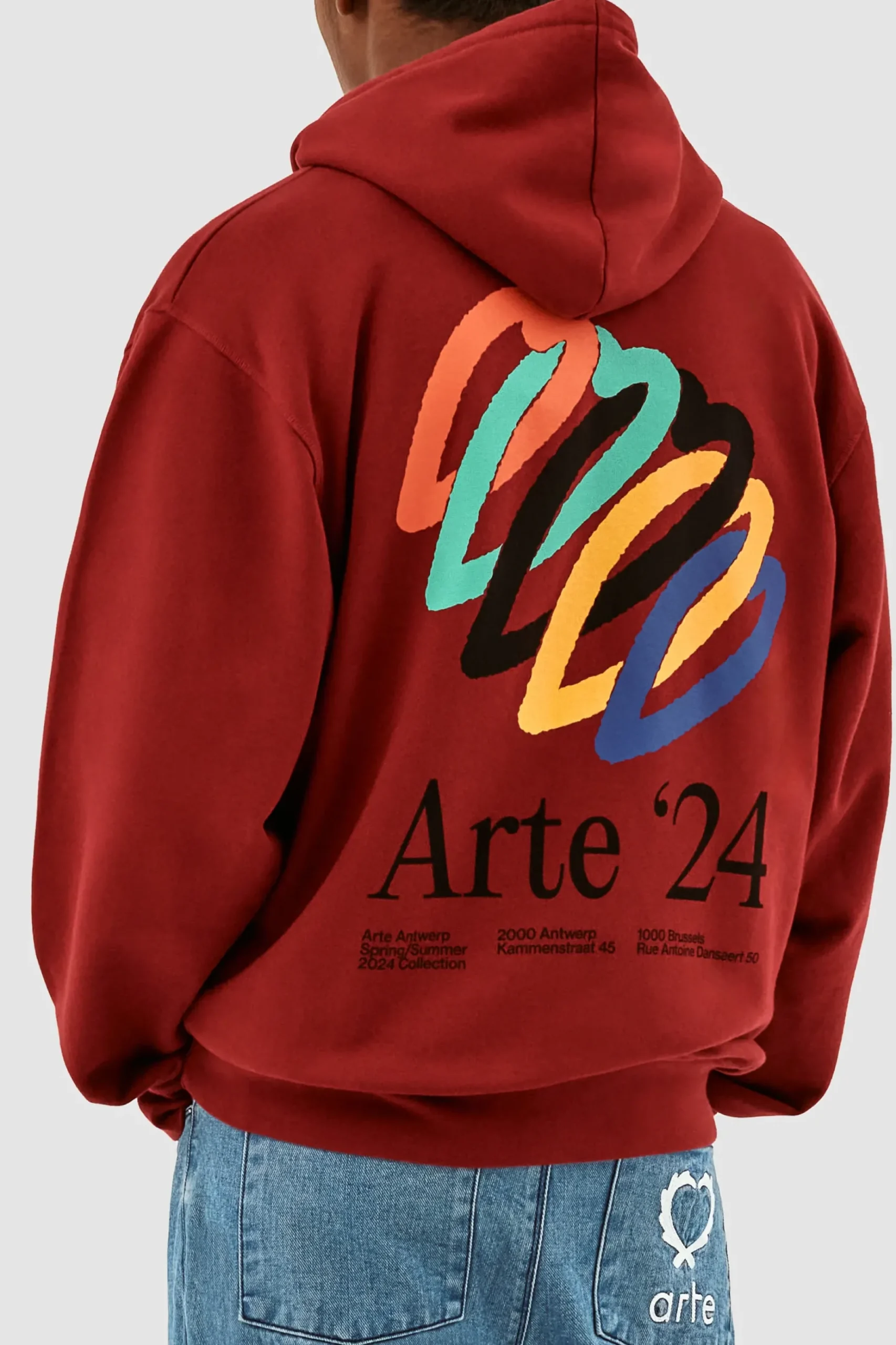 Arte Antwerp Hank Back Hearts Hoodie